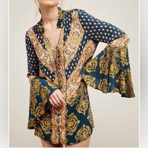 Free People Magic Mystery Tunic with Flared Cuffs Size S